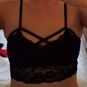 Sexy Black Lace Bralette